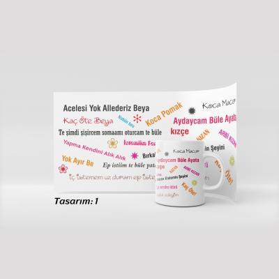 Arkadaşa Espirili Hediyelik Kupa Bardak