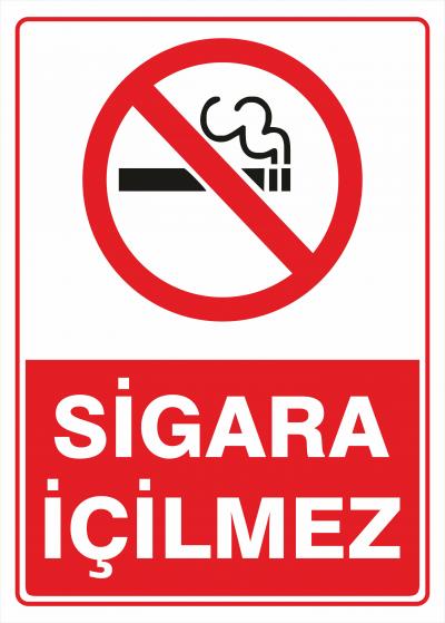 Sigara İçilmez Uyarı Levhası